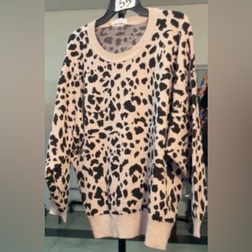 Workshop Leopard Print Sweater NWT - image 1